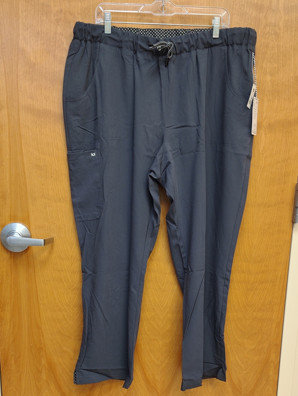 Koi Next Gen Women's Everyday Hero Straight Leg Scrub Pants in Charcoal Gray